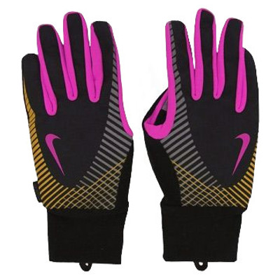 Nike Elite Storm Fit Tech Run Gloves Czarne Kobieta Czarny L