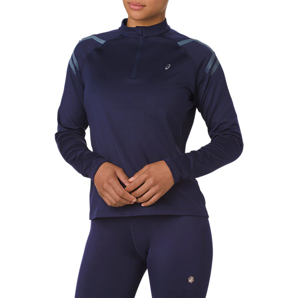 Bluza Asics Icon Winter LS 1/2 Zip Top W Granatowa Kobieta Granatowy L