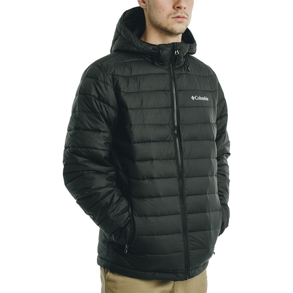 Kurtka Columbia Powder Lite™ Hooded Jacket M Czarna Mężczyzna Czarny 2XL