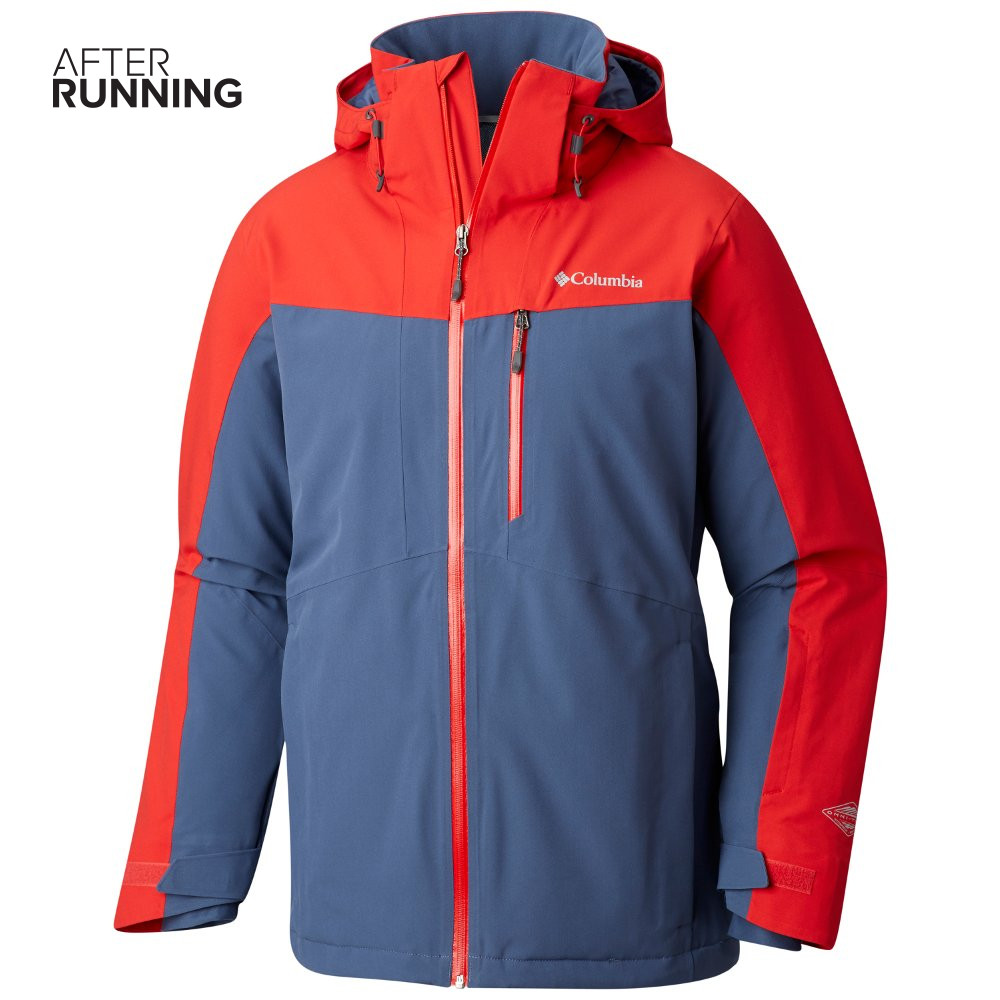 Columbia Wild Card Insulated Waterproof Jacket M Czerwono-Szara Mężczyzna Czerwony