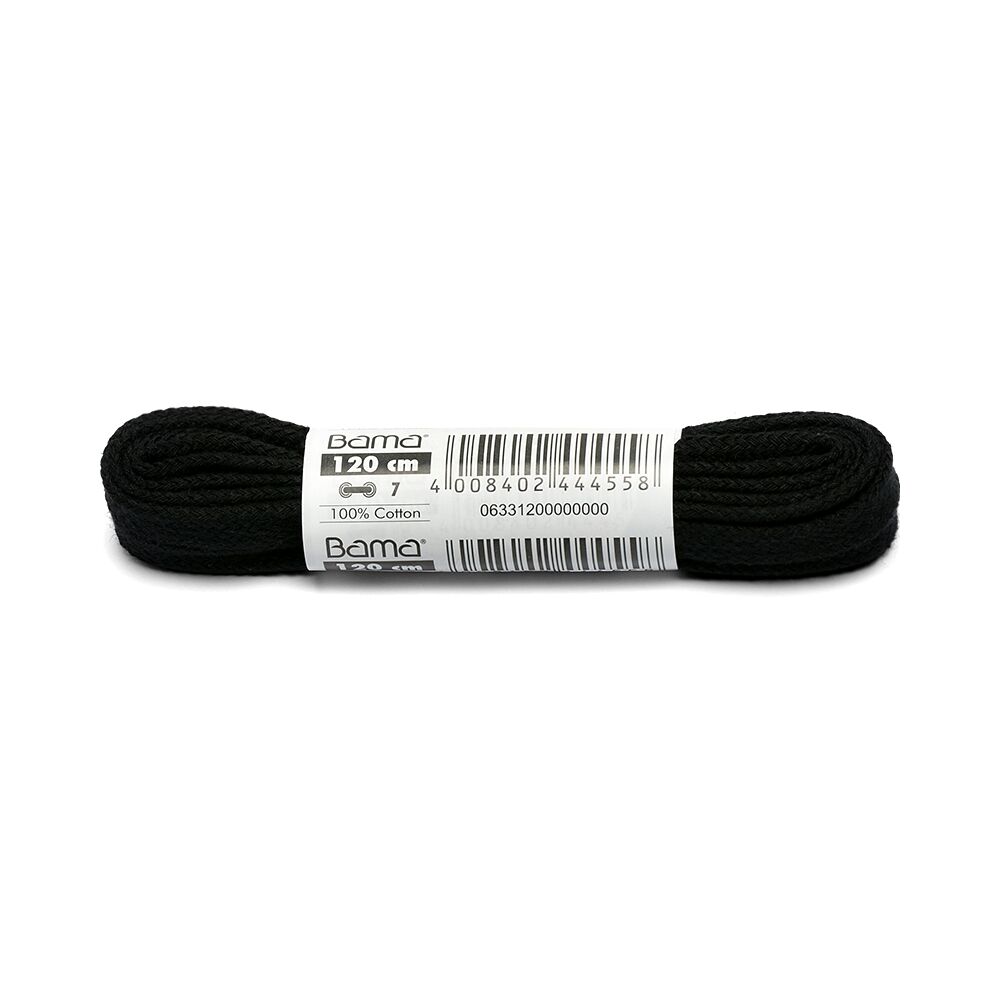 SZNURÓWKI BAMA PLASKIE 120 CM PARA–CZERŃ Unisex Czarny One Size