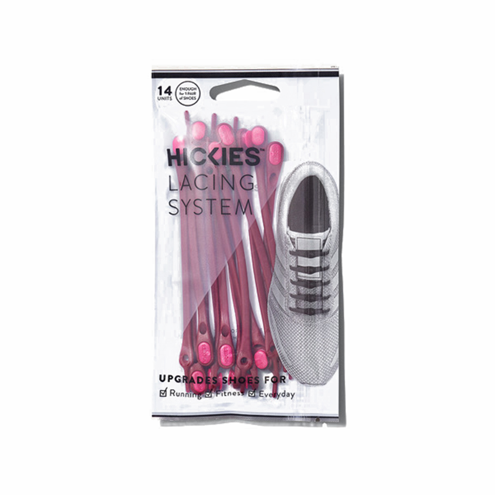 SZNURÓWKI HICKIES 2 BURGUNDY / MAGENTA Unisex Różowy One Size