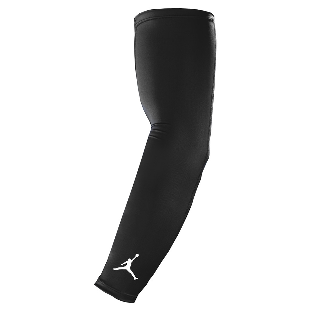 Nike RĘKAWKI KOSZYKÓWKA JORDAN SHOOTER SLEEVES BLACK/WHITE Unisex Czarny S/M