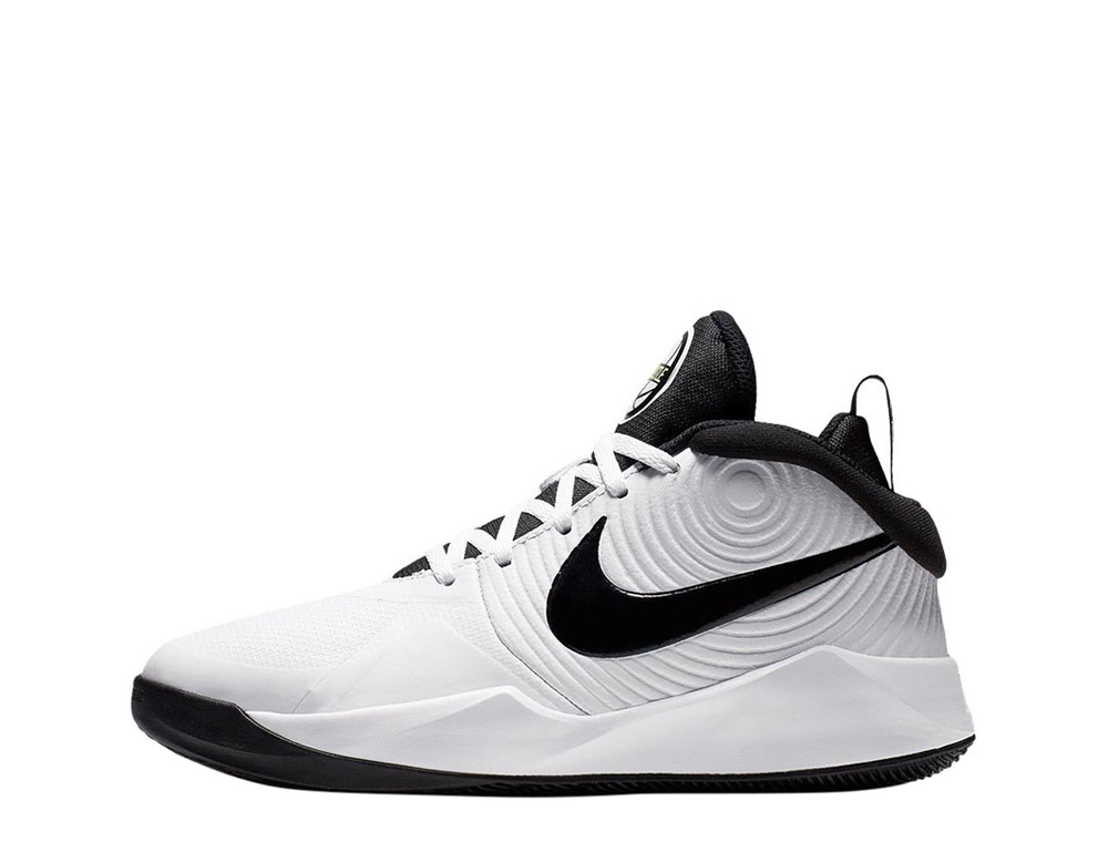Nike BUTY TEAM HUSTLE D 9 (GS) Młodzież Biały 5.0