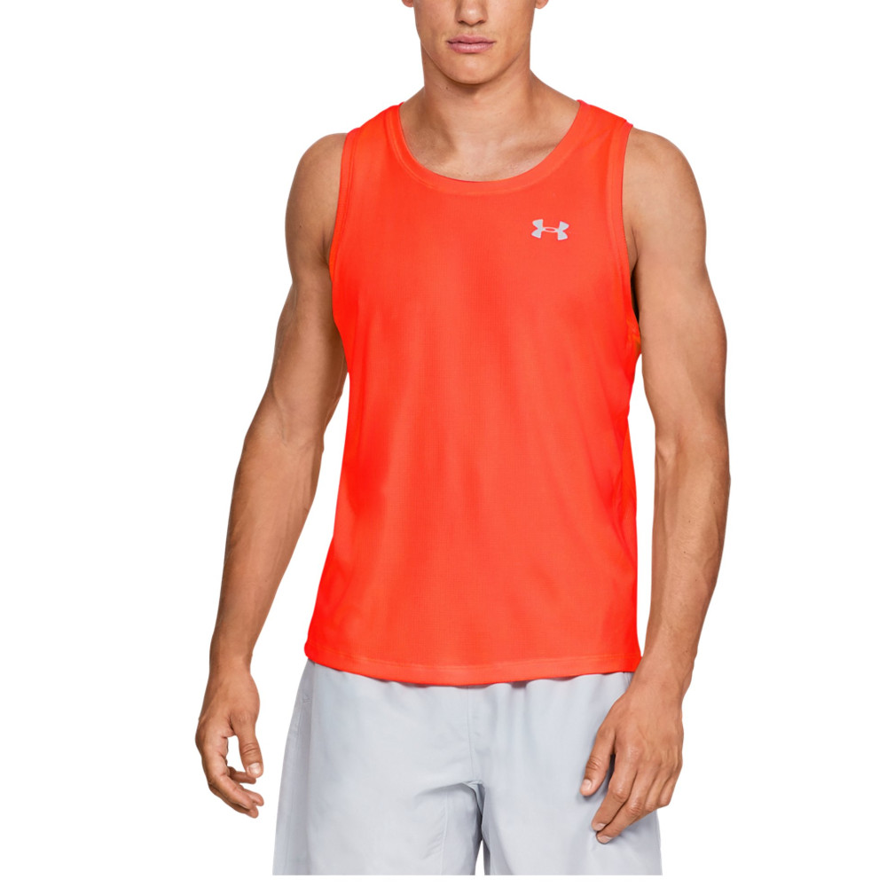 Under Armour Speed Stride Singlet M Pomarańczowa Mężczyzna Pomarańczowy S