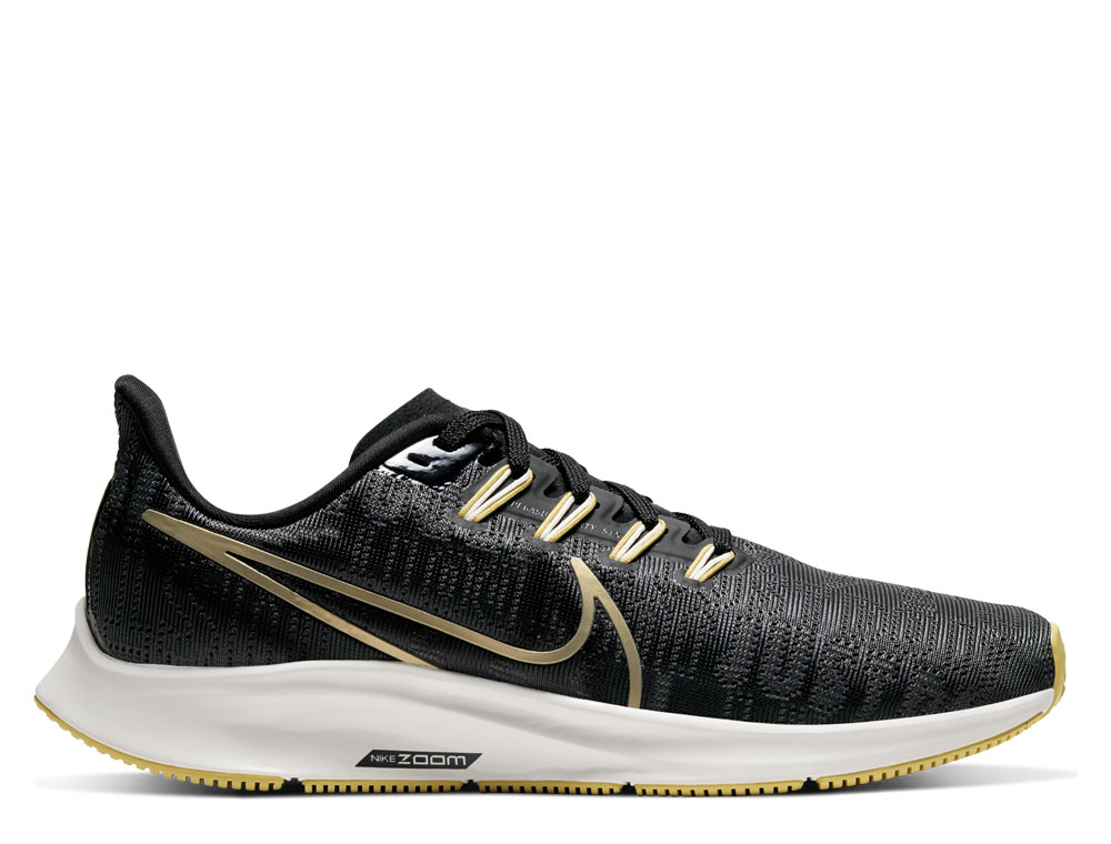 Buty Nike Air Zoom Pegasus 36 Premium W Czarno-Złote Kobieta Czarny 5.0