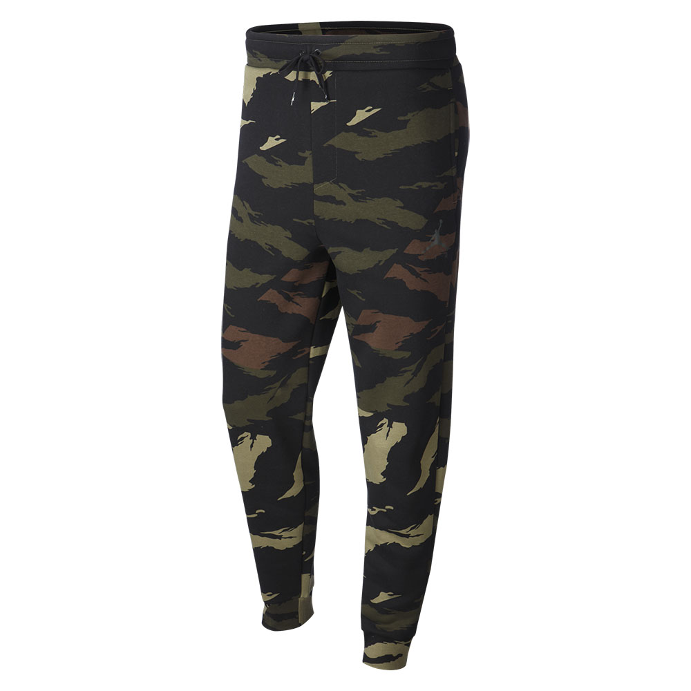 Jordan SPODNIE M J JUMPMAN FLEECE CAMO PANT Mężczyzna Zielony L