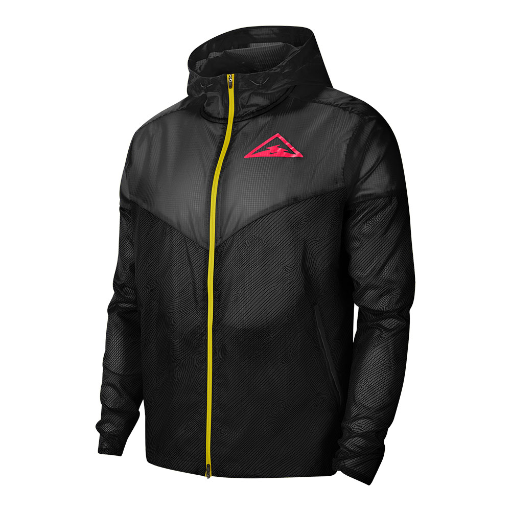 Kurtka Nike Windrunner Trail M Szaro-Czarna Mężczyzna Szary XL