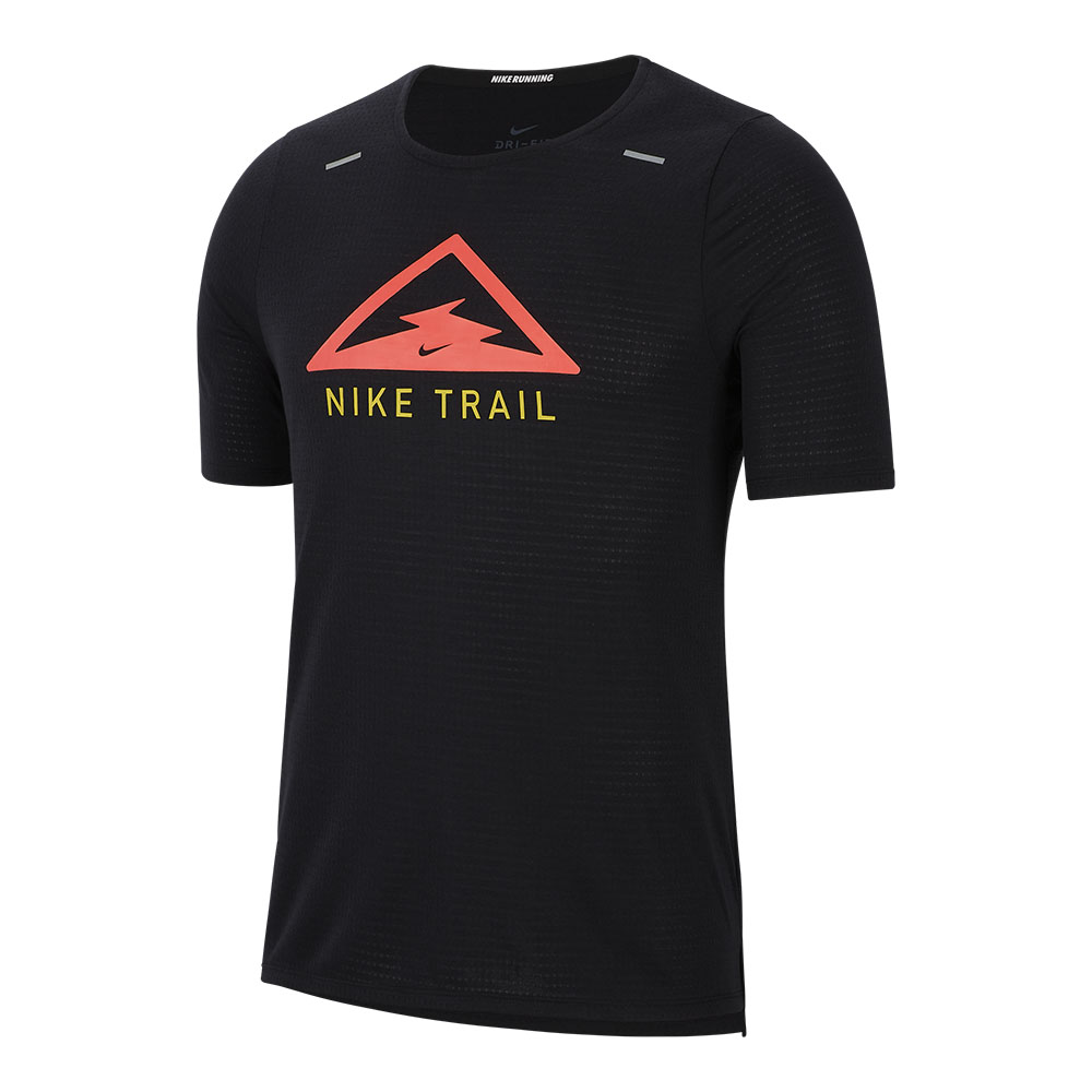 Koszulka Nike Rise 365 Top Trail M Czarna Mężczyzna Czarny L