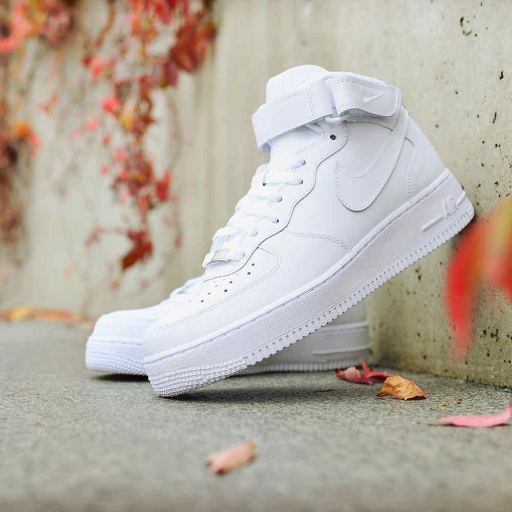 nike air force 1 mid 07 "all white" nike air force 1 mid 07 "all white"