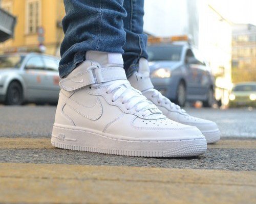 nike air force 1 mid (gs) młodzieżowe białe (314195-113) nike air force 1 mid (gs) młodzieżowe białe (314195-113)