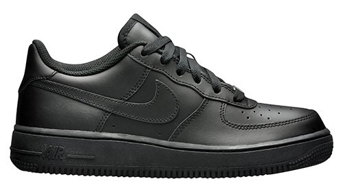 nike air force 1 low (gs) "all black" czarne nike air force 1 low (gs) "all black" czarne