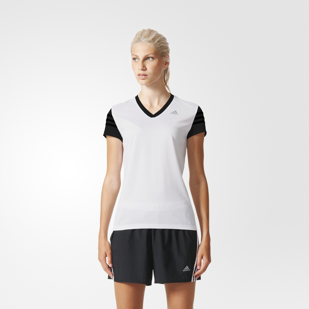 adidas response cap short sleeve tee white black adidas response cap short sleeve tee white black