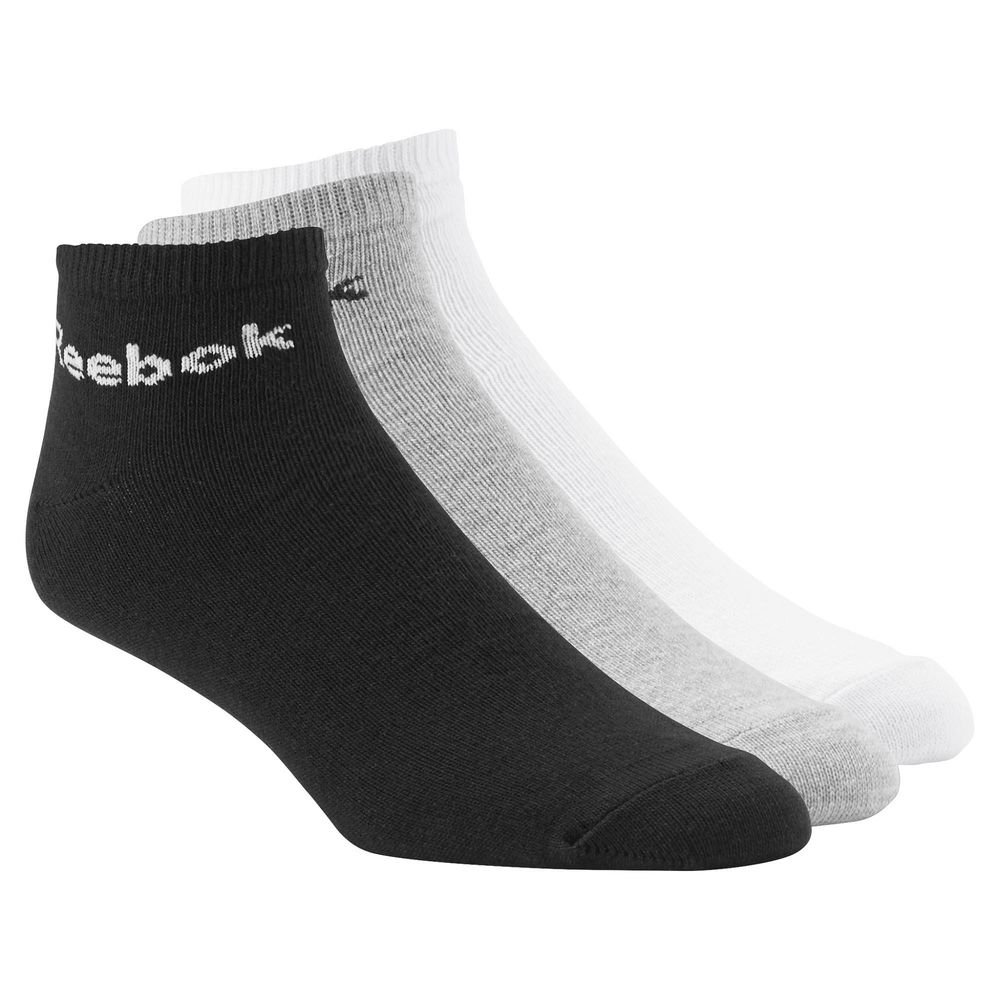 reebok ankle sock - 3 pairs multi reebok ankle sock - 3 pairs multi