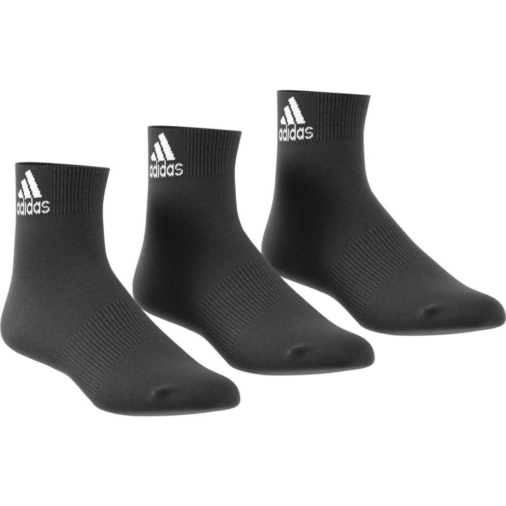 adidas performance thin ankle socks 3 pairs czarne adidas performance thin ankle socks 3 pairs czarne