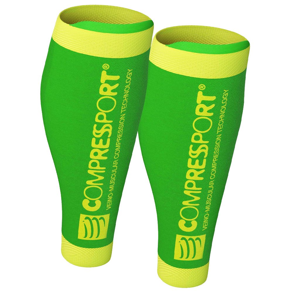 opaski na Łydki compressport calf r2 v2 fluo green (r2v2-fl6140) opaski na Łydki compressport calf r2 v2 fluo green (r2v2-fl6140)