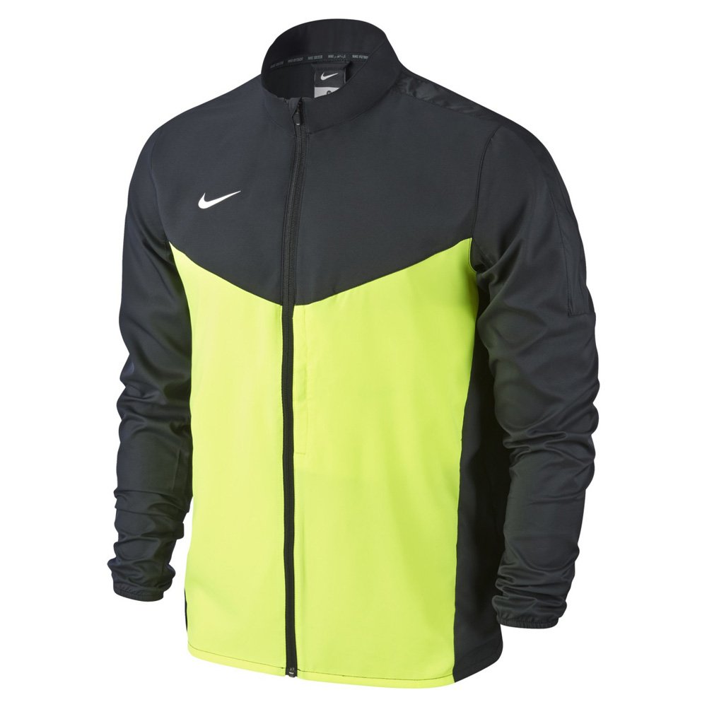 nike team performance shield jkt czarno-zielona nike team performance shield jkt czarno-zielona
