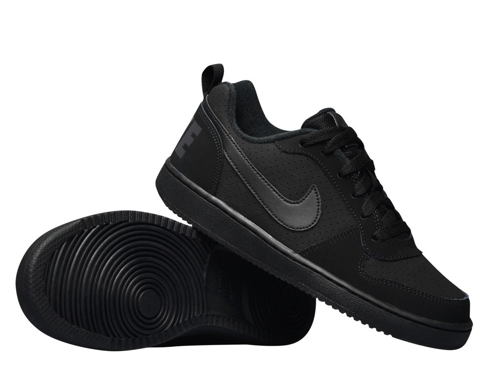 nike court borough low (gs) czarne nike court borough low (gs) czarne