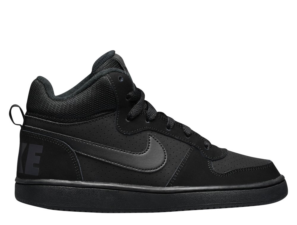 nike court borough mid (gs) czarne nike court borough mid (gs) czarne