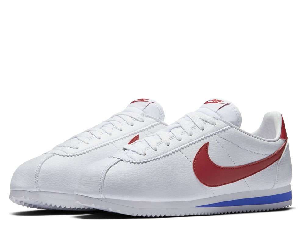 nike classic cortez leather "forrest gump" męskie białe (749571-154) nike classic cortez leather "forrest gump" męskie białe (749571-154)