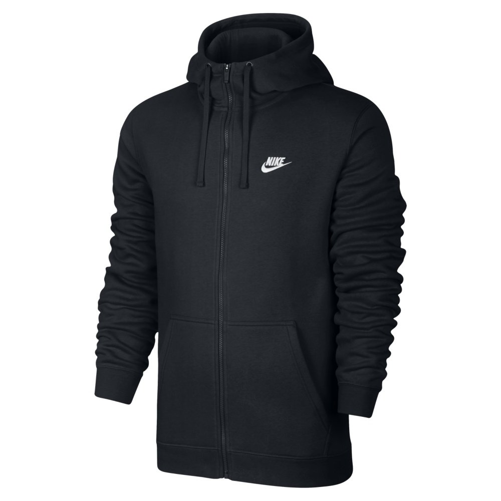 nike sportswear full-zip hoodie black nike sportswear full-zip hoodie black