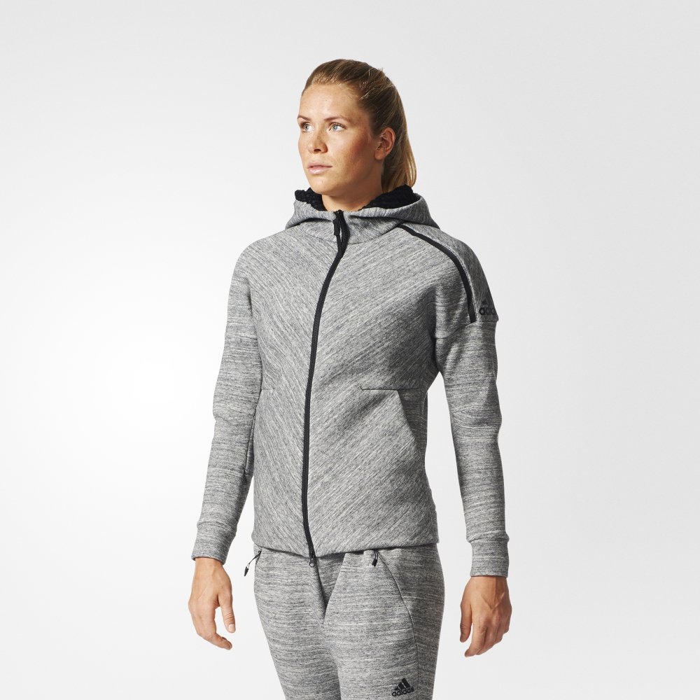 adidas z.n.e. travel hoodie grey adidas z.n.e. travel hoodie grey
