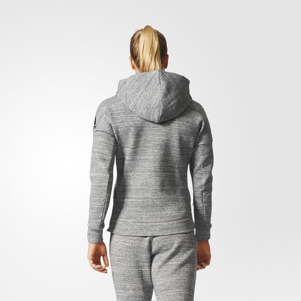adidas z.n.e. travel hoodie grey adidas z.n.e. travel hoodie grey