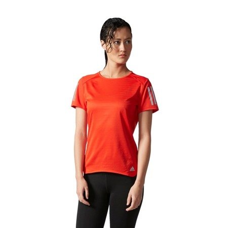 adidas response core red short sleeve t-shirt adidas response core red short sleeve t-shirt