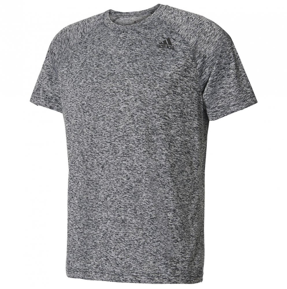 adidas d2m heathered tee grey adidas d2m heathered tee grey