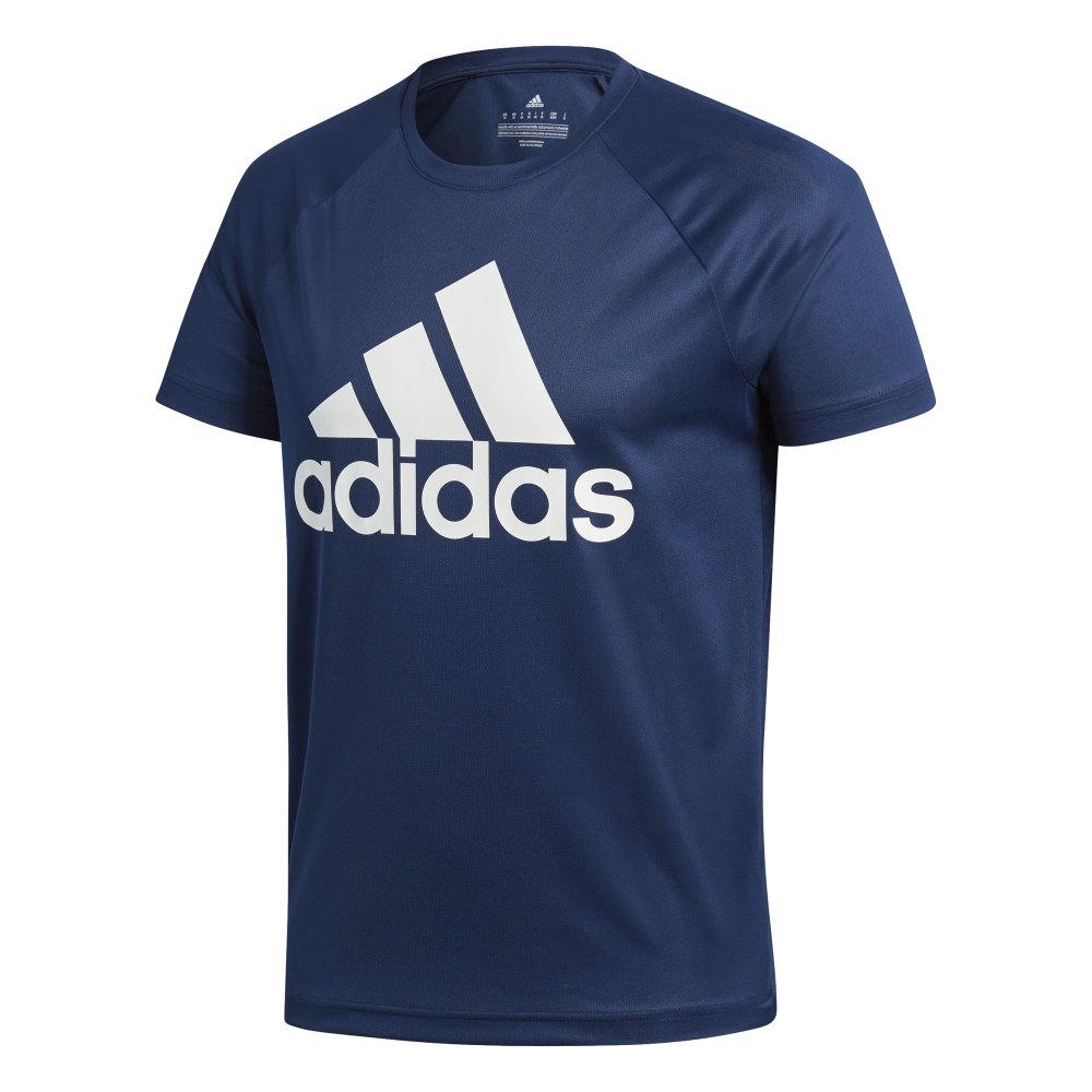 adidas d2m logo t-shirt navy adidas d2m logo t-shirt navy