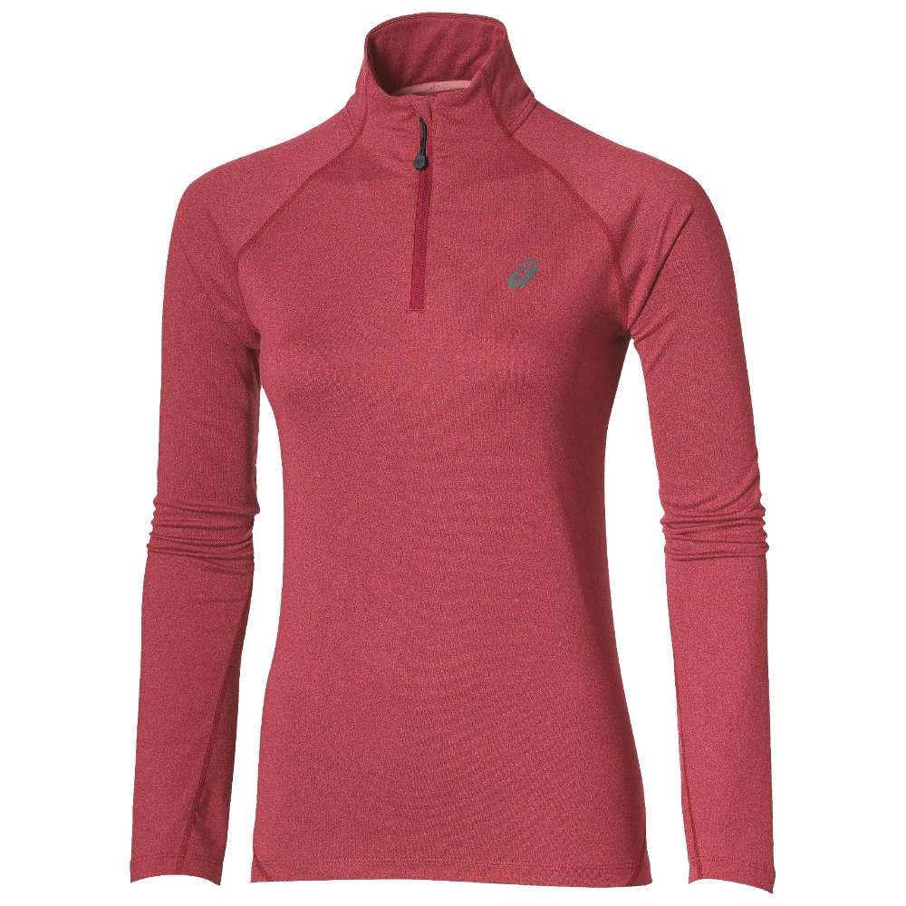 asics ls 1/2 zip jersey w różowa asics ls 1/2 zip jersey w różowa