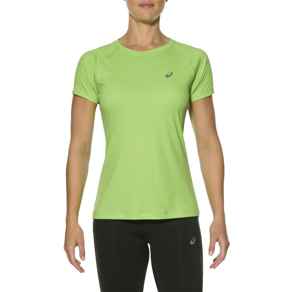 asics stripe top ss w zielona asics stripe top ss w zielona