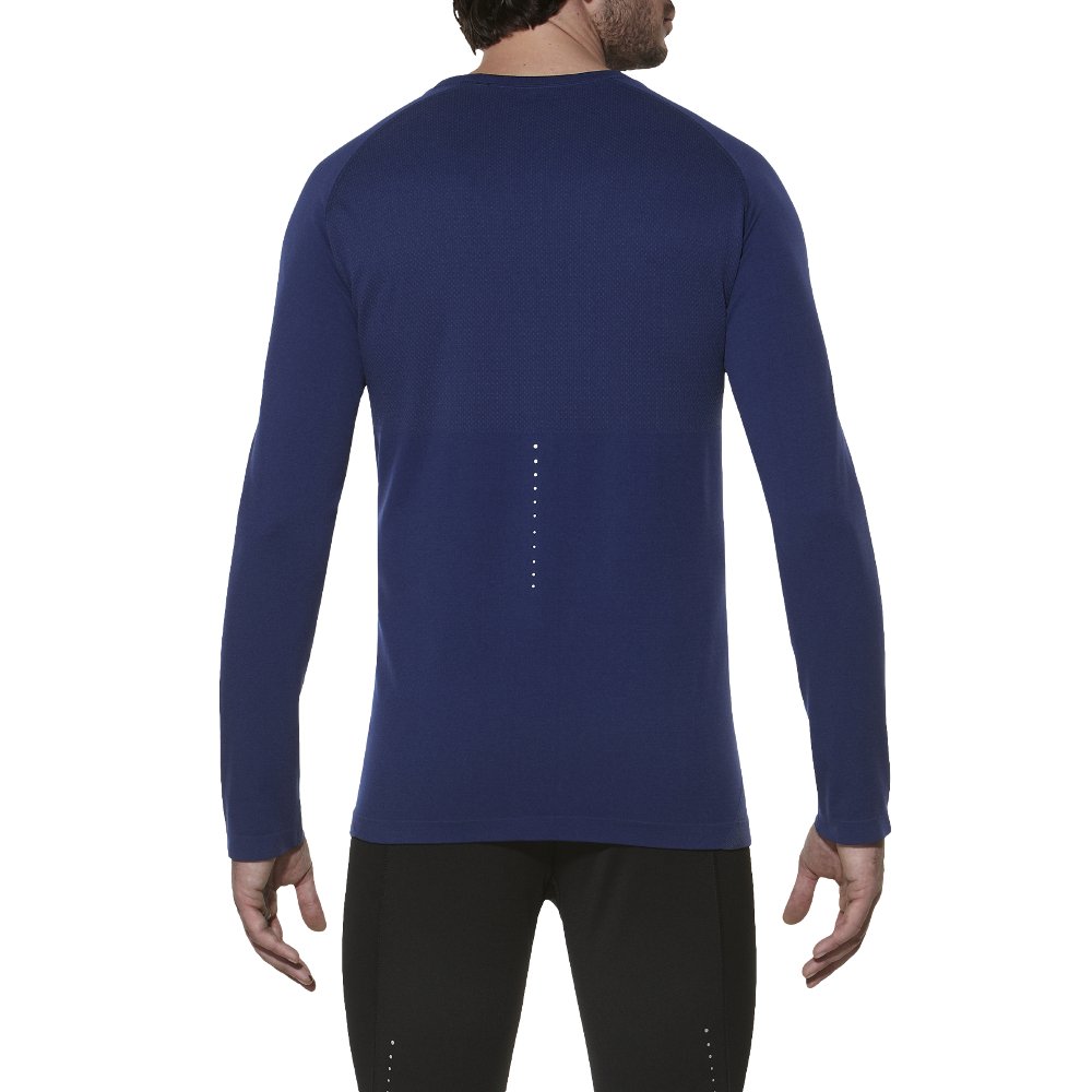 asics ls seamless top m granatowy asics ls seamless top m granatowy