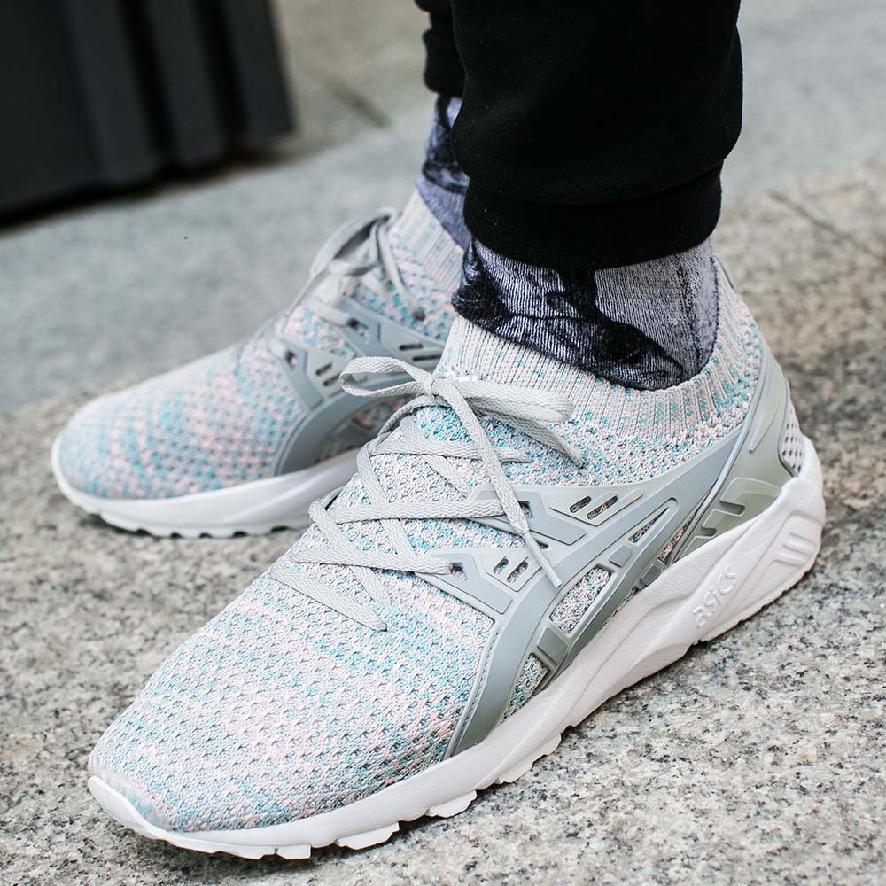 buty asics gel-kayano trainer knit "glacier grey" (hn7m4-9696) buty asics gel-kayano trainer knit "glacier grey" (hn7m4-9696)