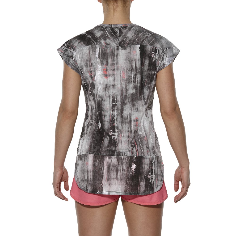 asics short sleeve top w szara asics short sleeve top w szara