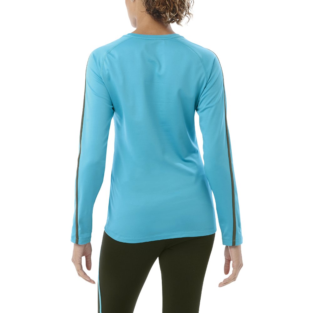 asics long sleeve winter top w błękitna asics long sleeve winter top w błękitna