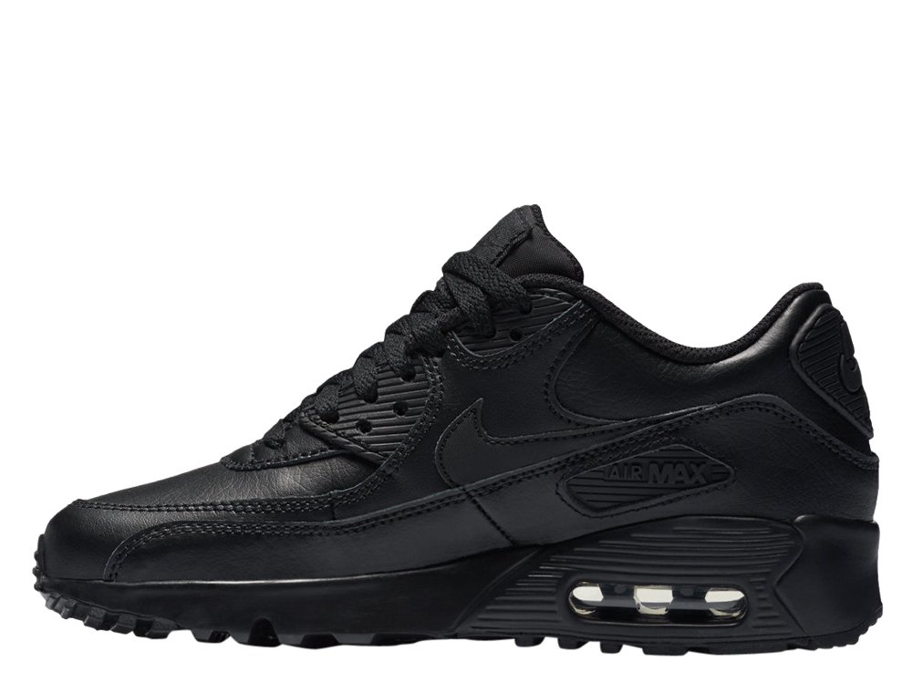 nike air max 90 leather (gs) czarne nike air max 90 leather (gs) czarne