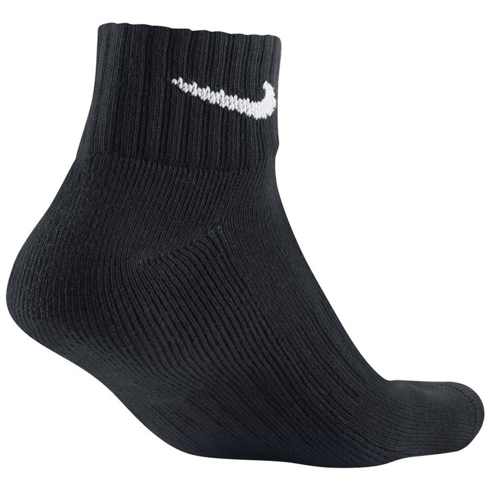 nike 3 pack value quarter socks black nike 3 pack value quarter socks black
