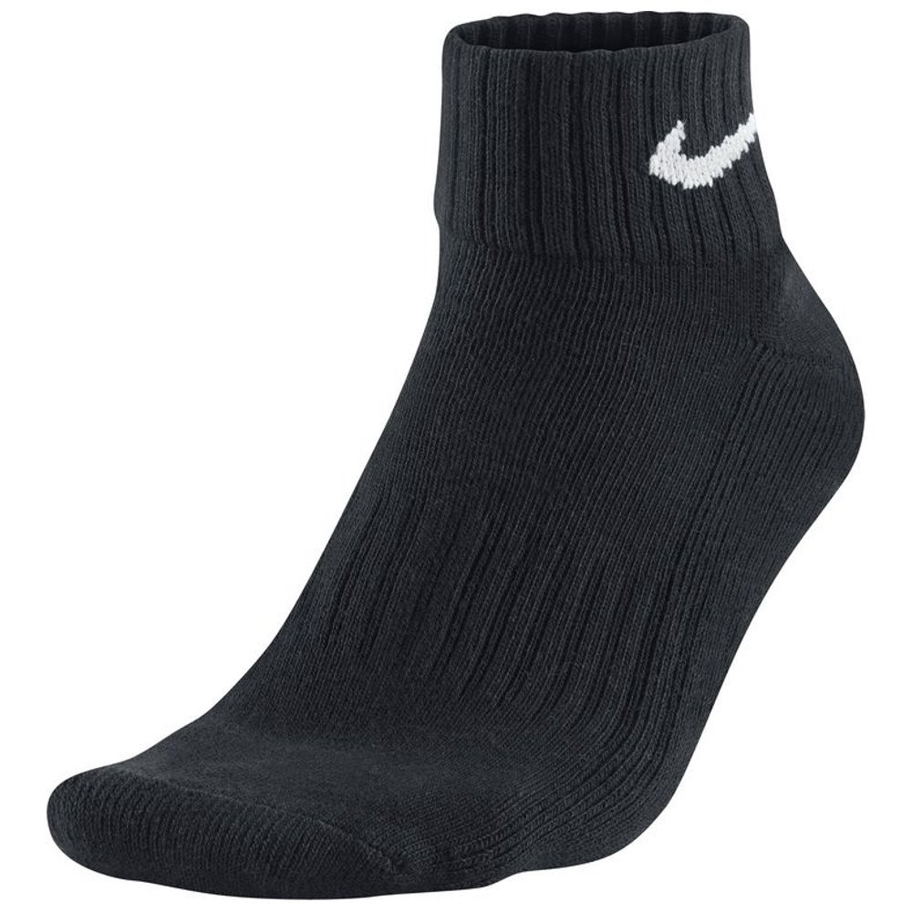 nike 3 pack value quarter socks black nike 3 pack value quarter socks black