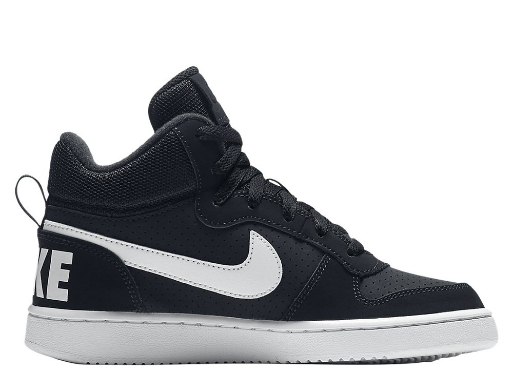 nike court borough mid (gs) czarno-białe nike court borough mid (gs) czarno-białe