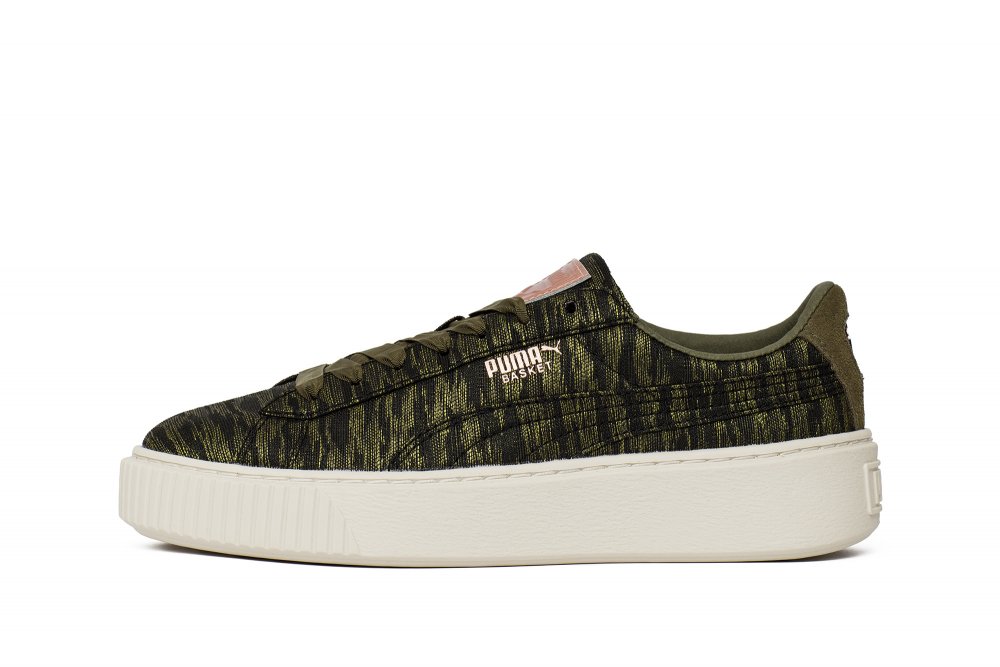 puma basket platform vr wn's "olive night" (36409201) puma basket platform vr wn's "olive night" (36409201)