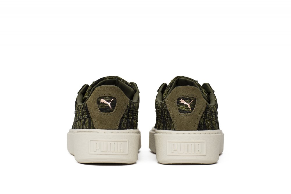 puma basket platform vr wn's "olive night" (36409201) puma basket platform vr wn's "olive night" (36409201)