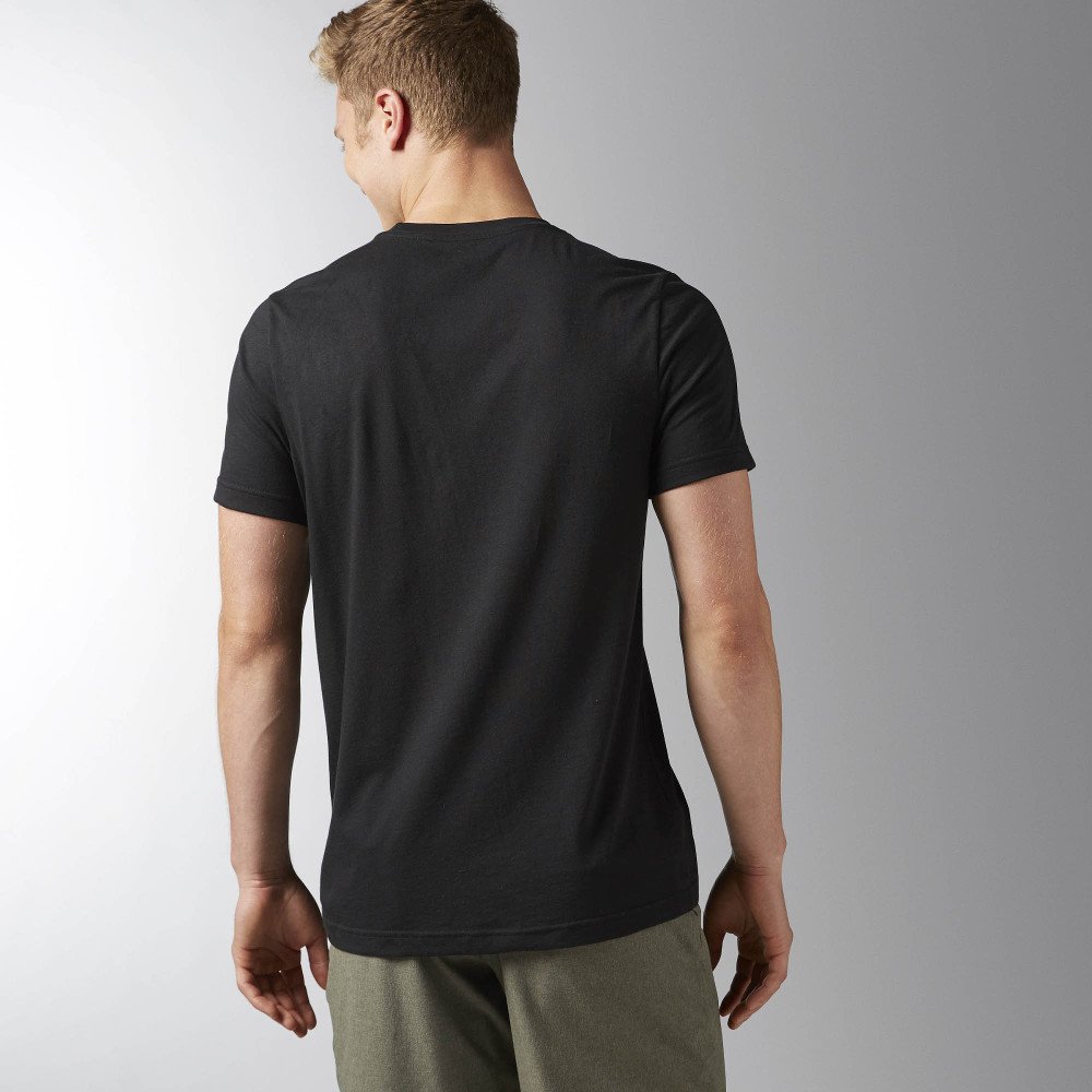 reebok elements classic tee black reebok elements classic tee black