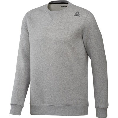 reebok element fleece crew neck grey reebok element fleece crew neck grey
