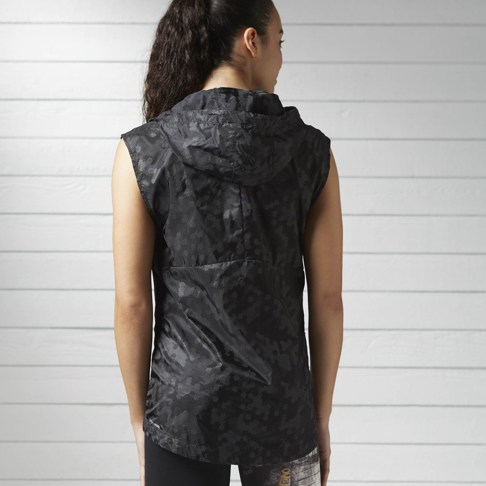 reebok running woven vest black reebok running woven vest black