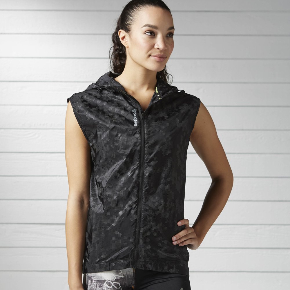 reebok running woven vest black reebok running woven vest black