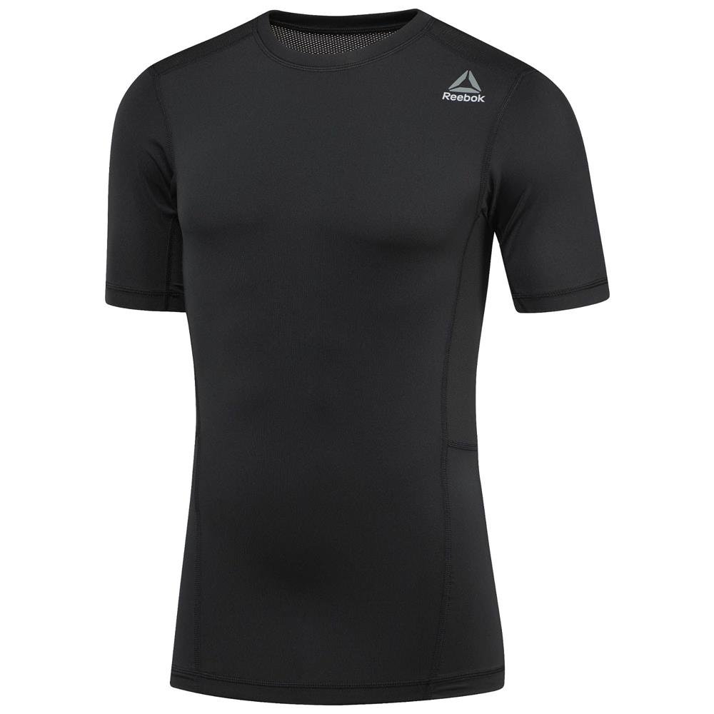 reebok workout ready short sleeve compression tee czarna reebok workout ready short sleeve compression tee czarna