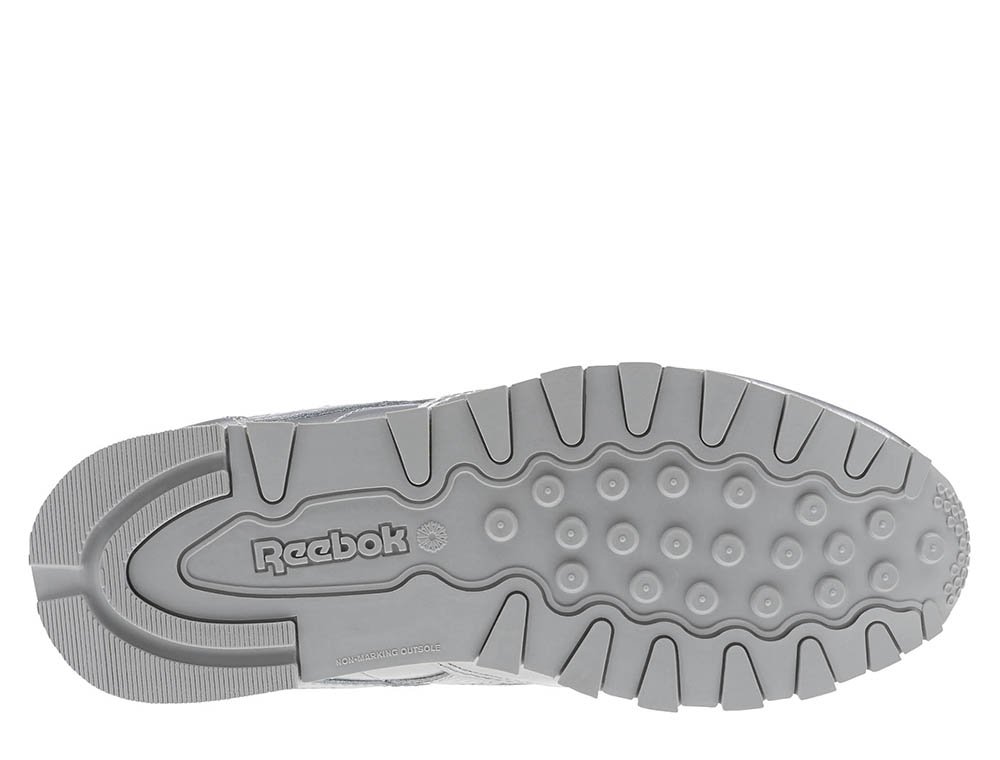 reebok classic leather metallic silver reebok classic leather metallic silver