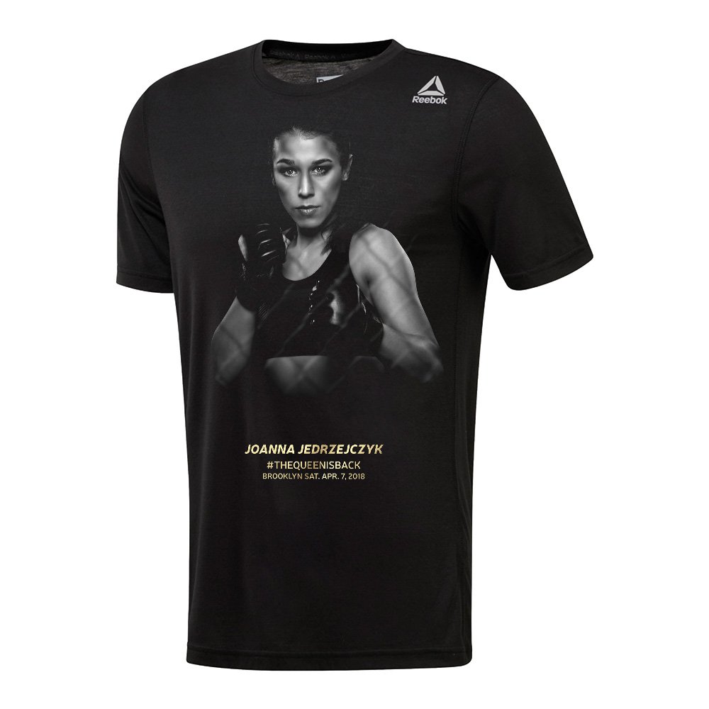reebok jedrzejczyk tee black man reebok jedrzejczyk tee black man