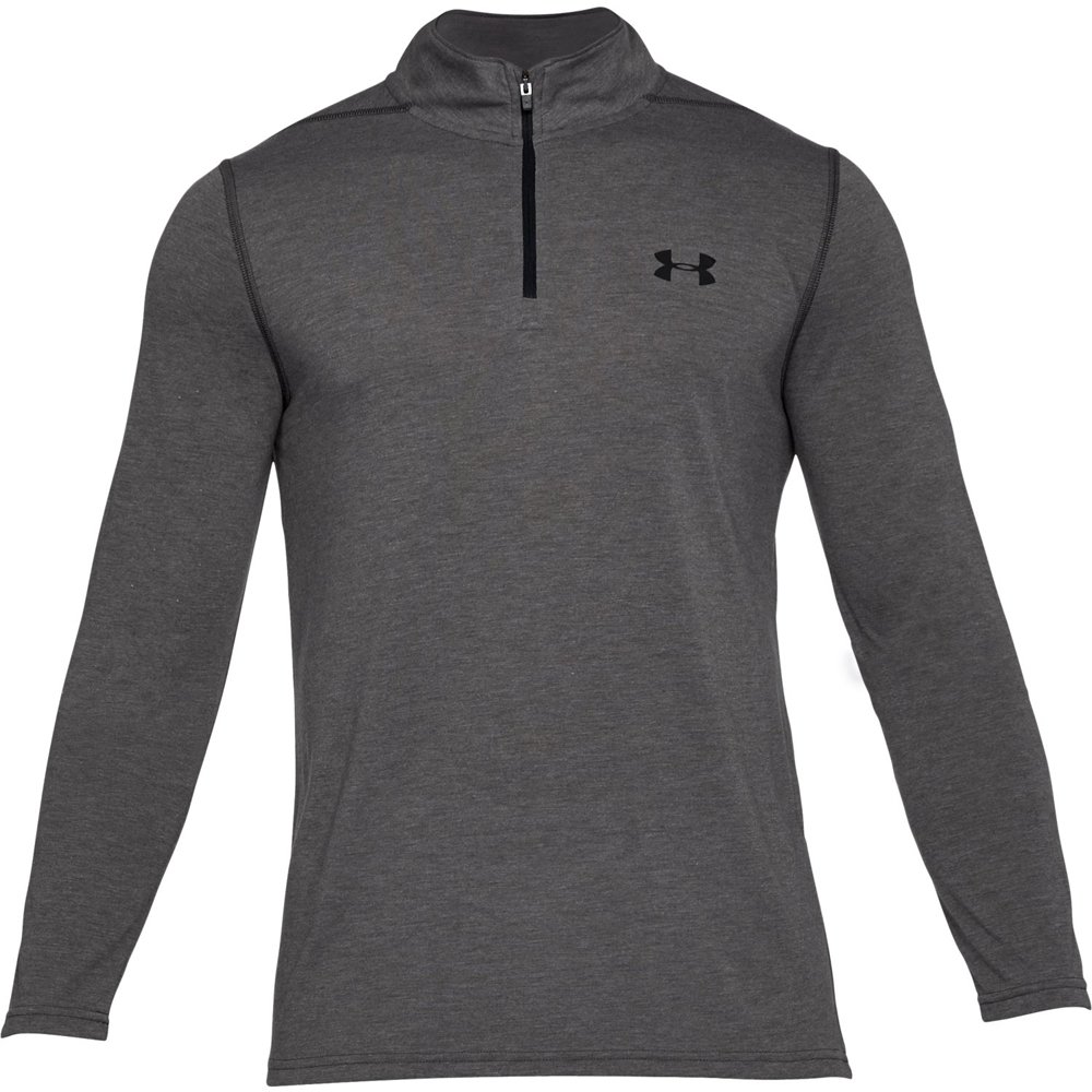 under armour threadborne fitted 1/4 zip grey under armour threadborne fitted 1/4 zip grey